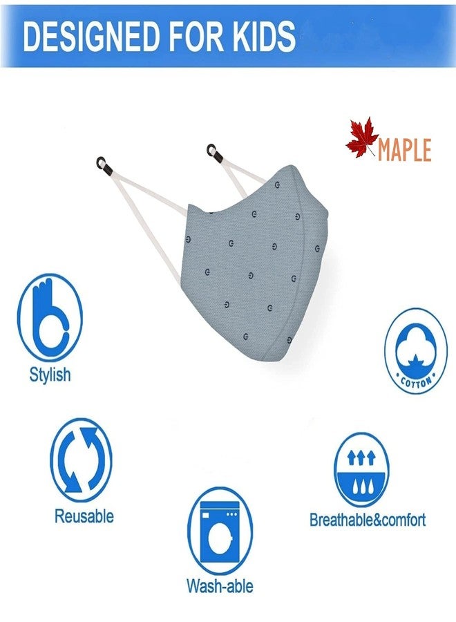 MAPLE MP-23 Face Mask for Kids | Reusable and Washable | 3 Layer Filtration | Anti Pollution | Cotton Protective kid Mask | Fashionable for Girl Boys Unisex (8, Kids Age 3-6 Years) - Image 5